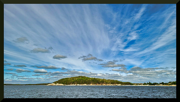 Clouds and Hearn Island