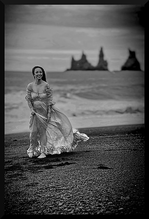 Valdis in Her Wedding Gown BW DSC_5712