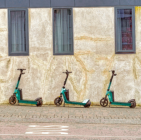 Three Scooters