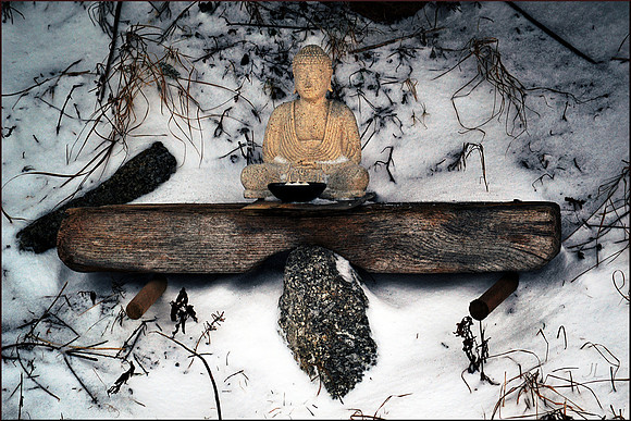 Winter Buddha with Border