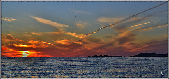 North Atlantic Sunset Deluxe w border DSC_0601