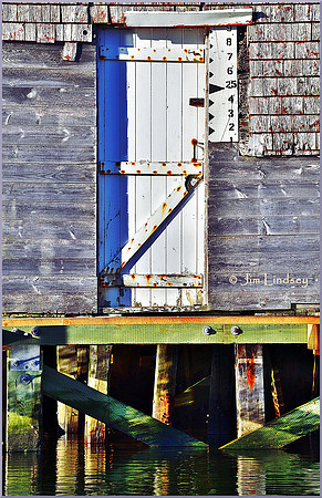 Old Door and the High Water Mark w border DSC_0199