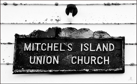 Wooden church sign w sig