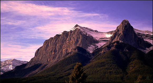 Rockies east of Banff w sig