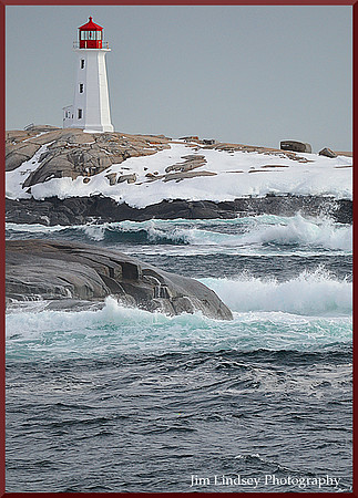 Peggy's Cove Lighthouse 2 w border DSC_0574