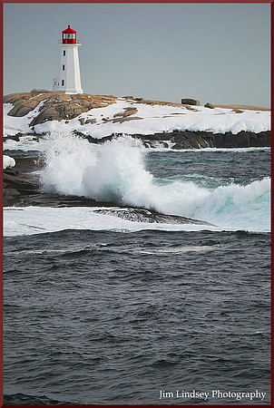Peggy's Cove Lighthouse 1 w border DSC_0574