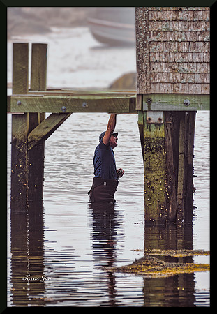 Worker in the Water