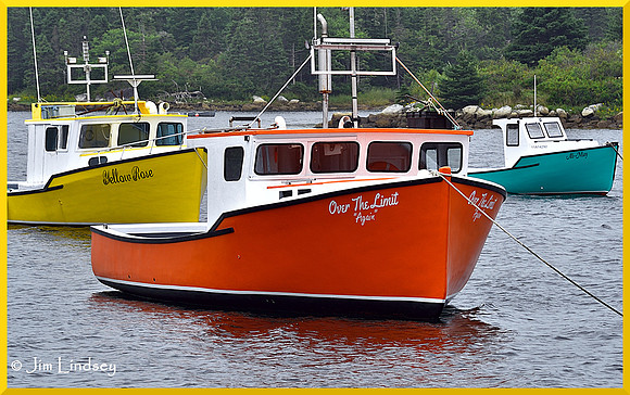 Terence Bay Fishing Boat Colours w border DSC_0080