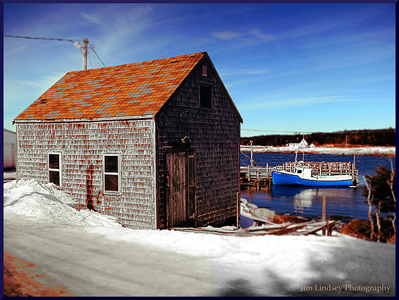 Fishing Shed and Boat w border IMG_0671