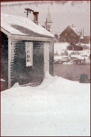 Out the Kitchen Window w sig