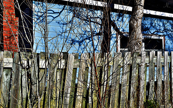 Old Fence and Shadows DSC_0471