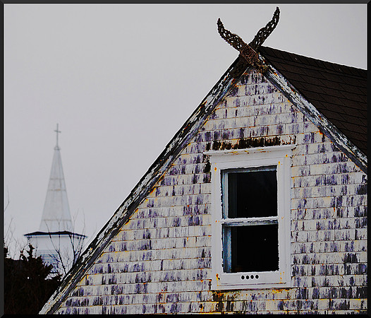 Two Crosses with border