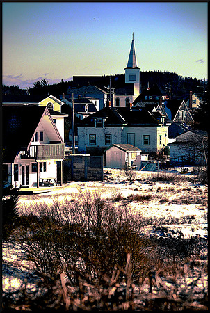 Prospect from Indian Point Road with border