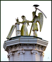 Rooftop Statuary Mendocino DSC_2994