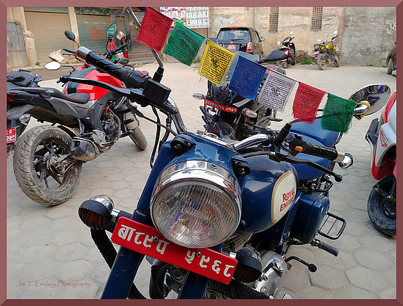 Traveling Prayers - Nepalese Motorcycle