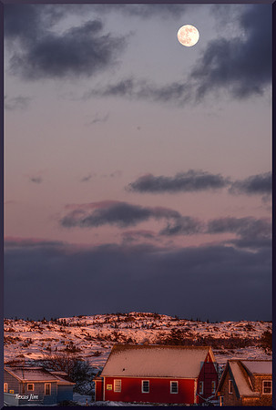 Sundown Full Moon over Peggy's Cove DSC_6071