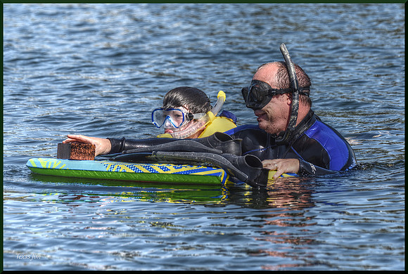 Father and Son Snorkelling DSC_9022