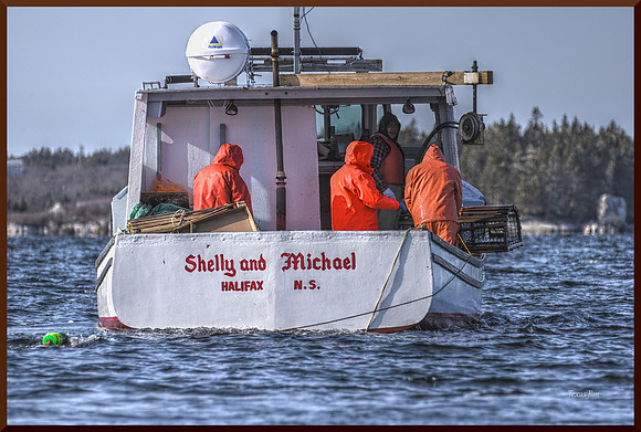 Shelley and Michael Lobsterboat w sig-bord for web DSC_0667